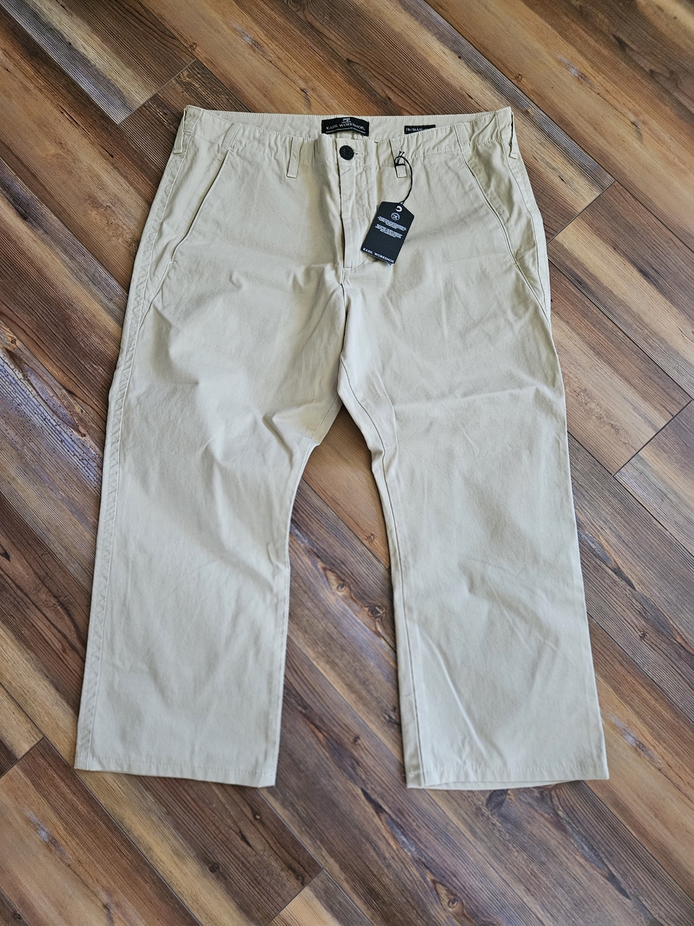 Kasil WorkshopClothing Men's Light Khaki Cotton Chinos